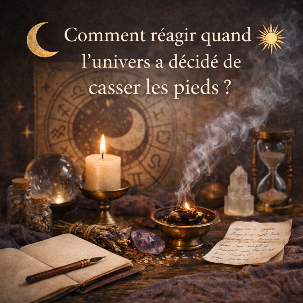 Comment réagir quand l'univers a décidé de casser les pieds