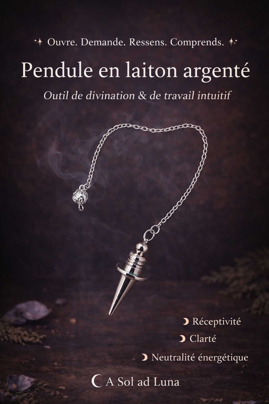 Pendule en laiton argenté