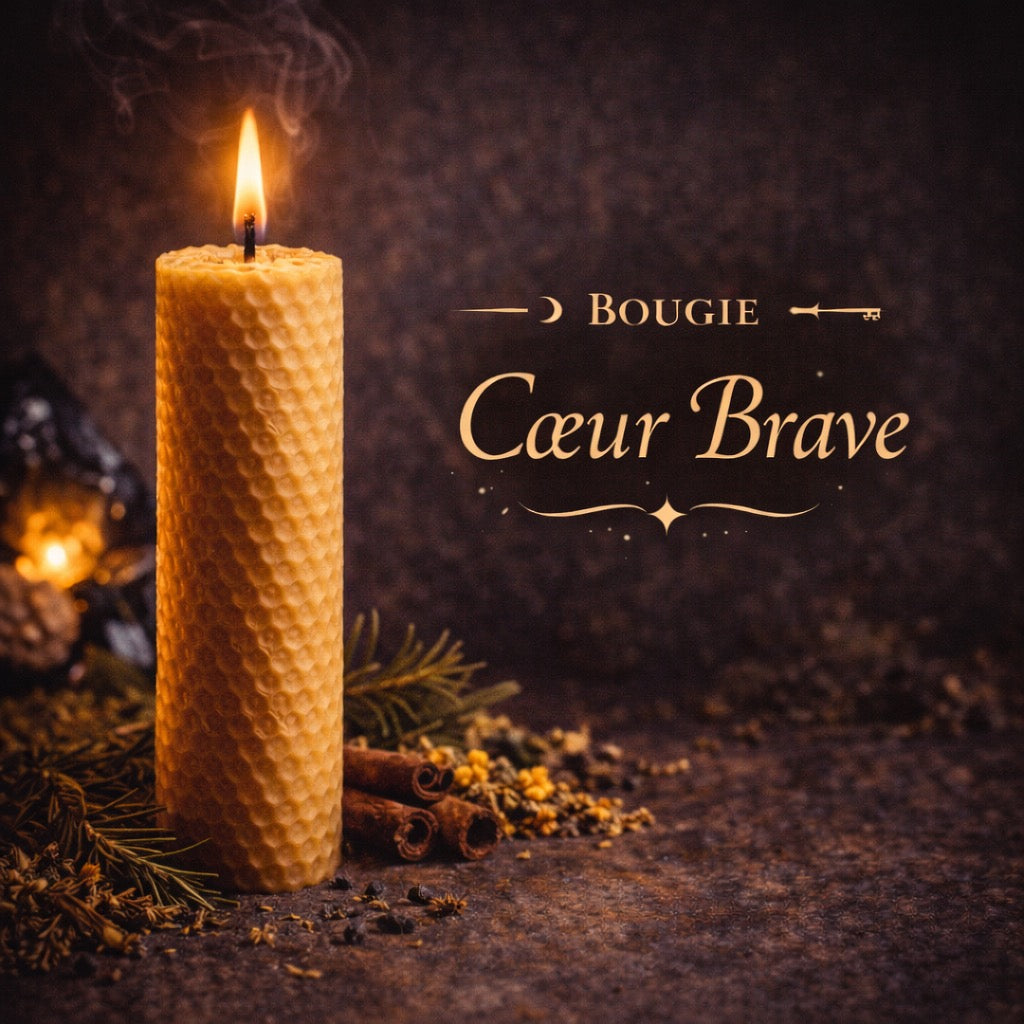 Bougie de Courage - Coeur Brave