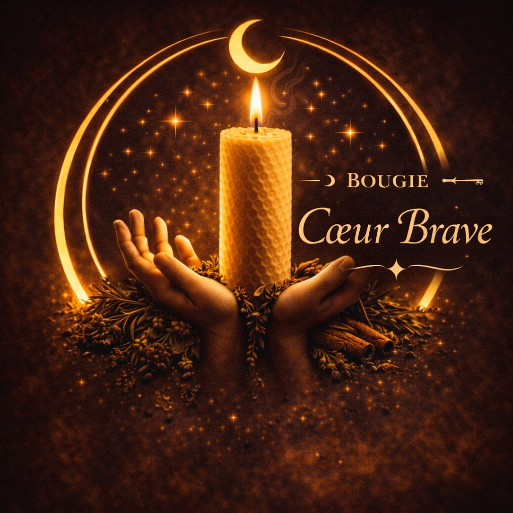 Bougie de Courage - Coeur Brave